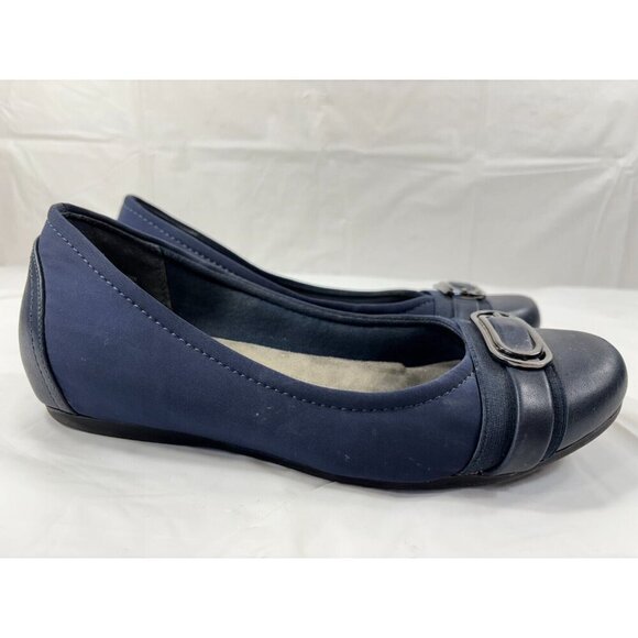 Baretraps Markie NAVY Slip On Oxford Flat Dress Shoes Women’s 7.5 - Picture 1 of 12